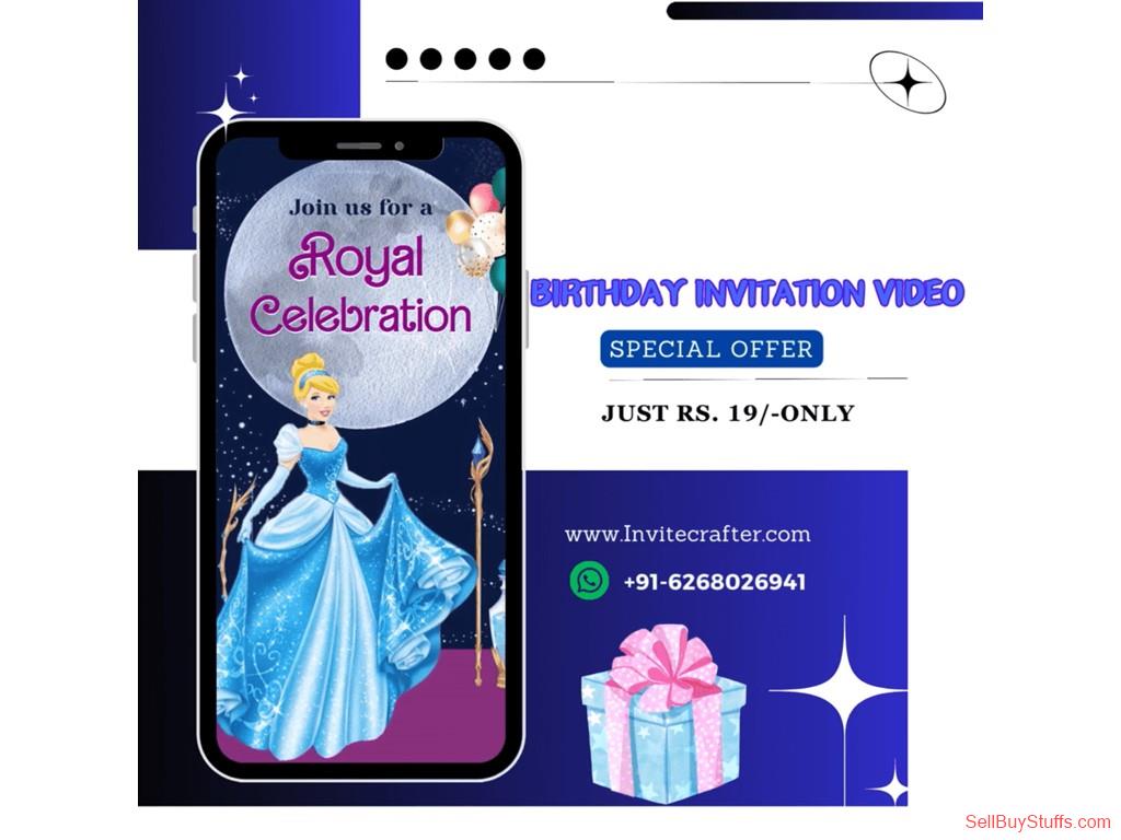 Indore Digital Birthday Invitation Video : Invitecrafter