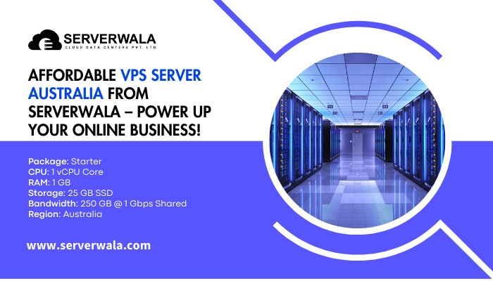 Mumbai Affordable VPS Server Australia from Serverwala – Power Up Your Online Business!