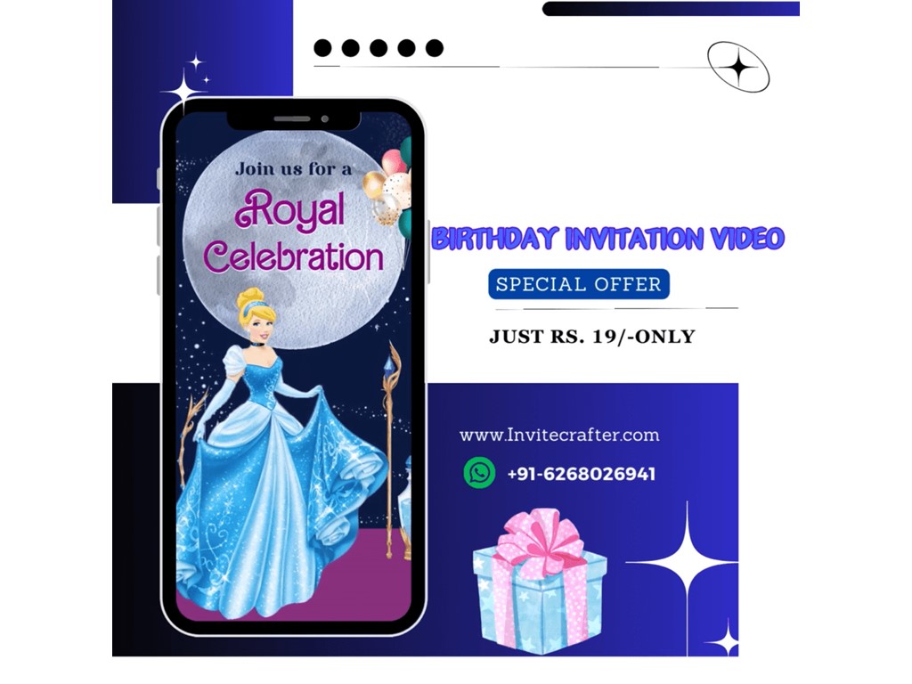 Indore Digital Birthday Invitation Video : Invitecrafter